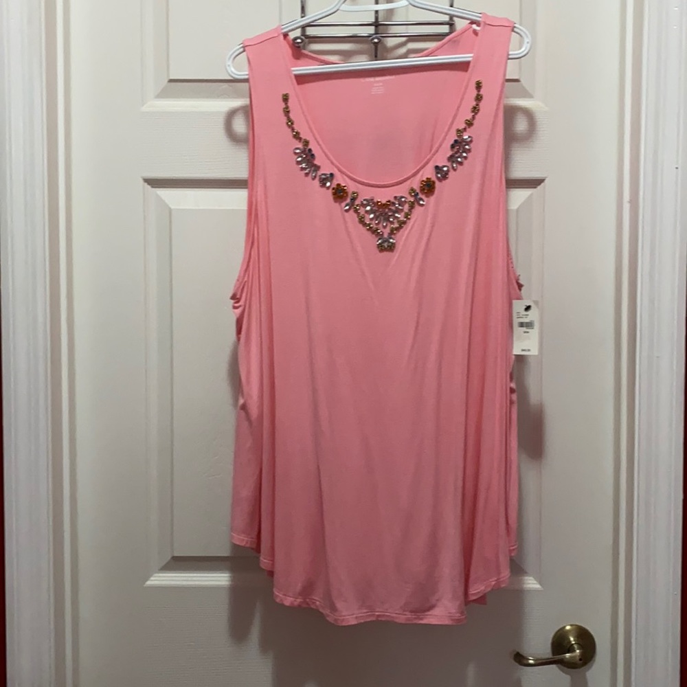 Jeweled Dress Tank Top/Shell